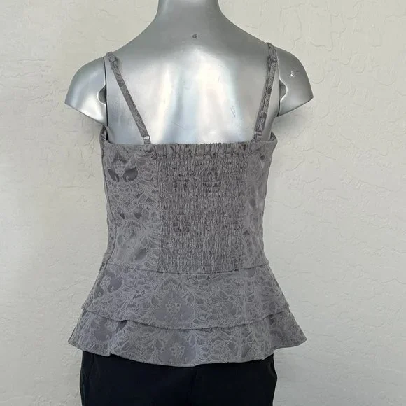 NWT Guess Gray Embroidered Bustier Top - Picture 5 of 10